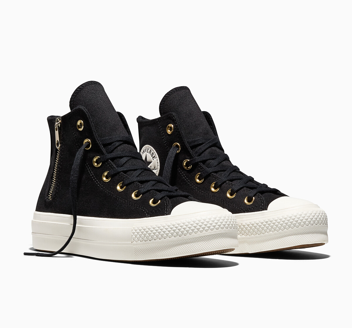 Sneaker chuck taylor all star lift ox side zip schwarz Converse