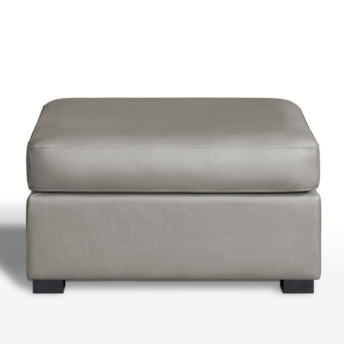Pouf, confort excellence, cuir, Robin