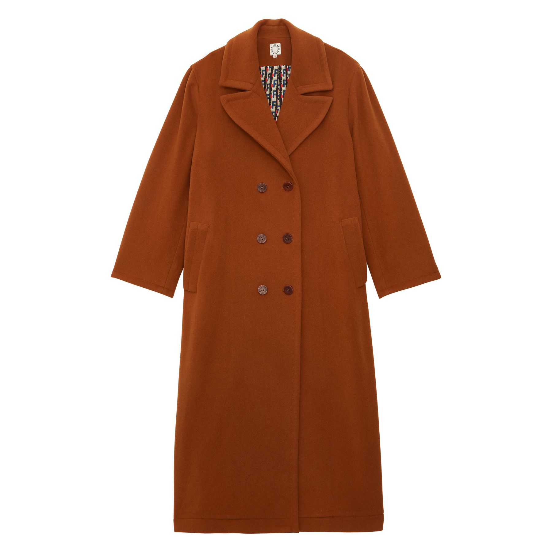 Manteau Denise en lainage à chevrons, INES DE LA FRESSANGE PARIS