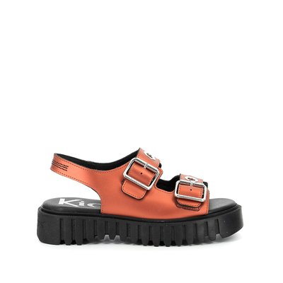 Kick Falk Leather Sandals with Buckles KICKERS
