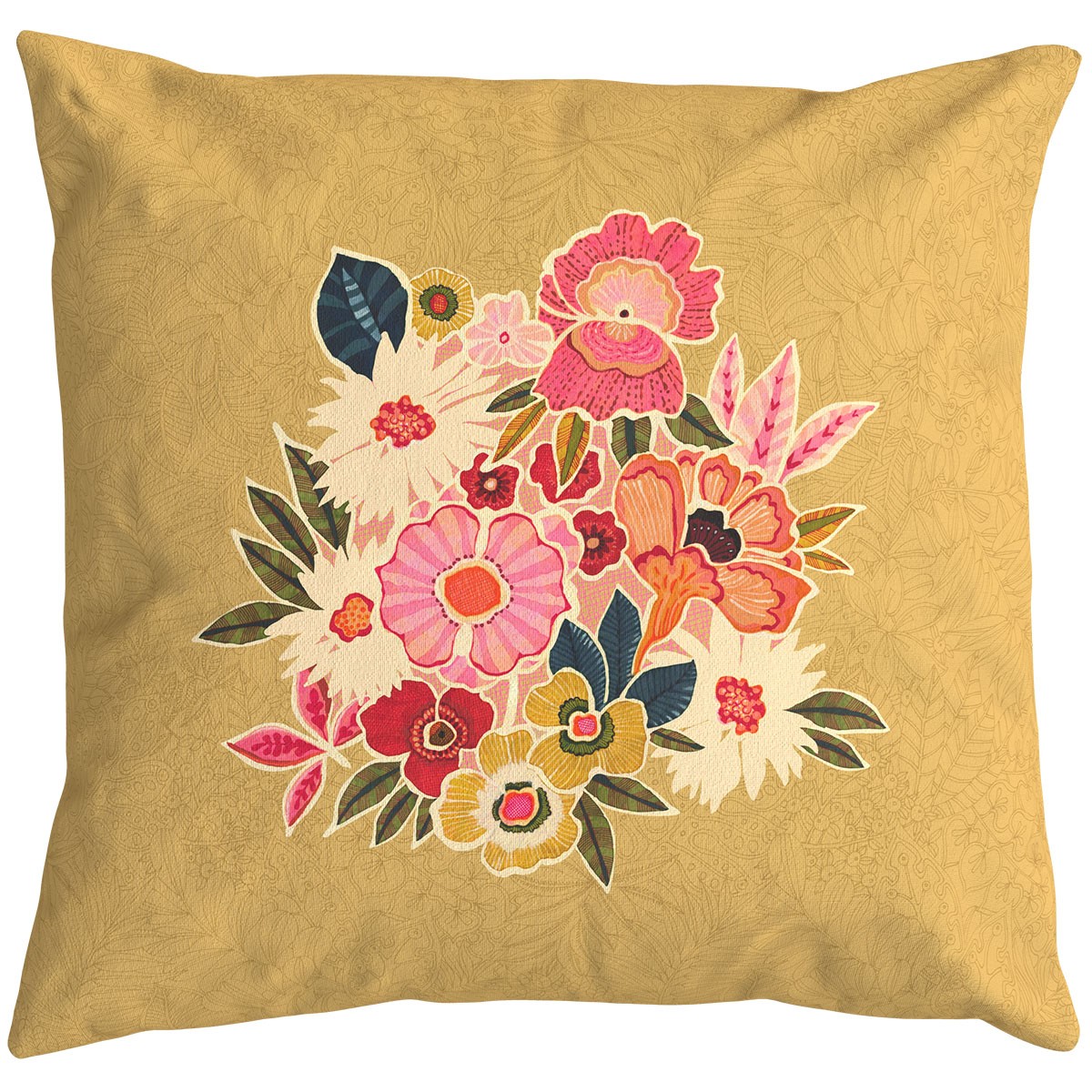 Housse de coussin extérieur, motif fleuri, KIMIKO, VENT DE BOHÈME