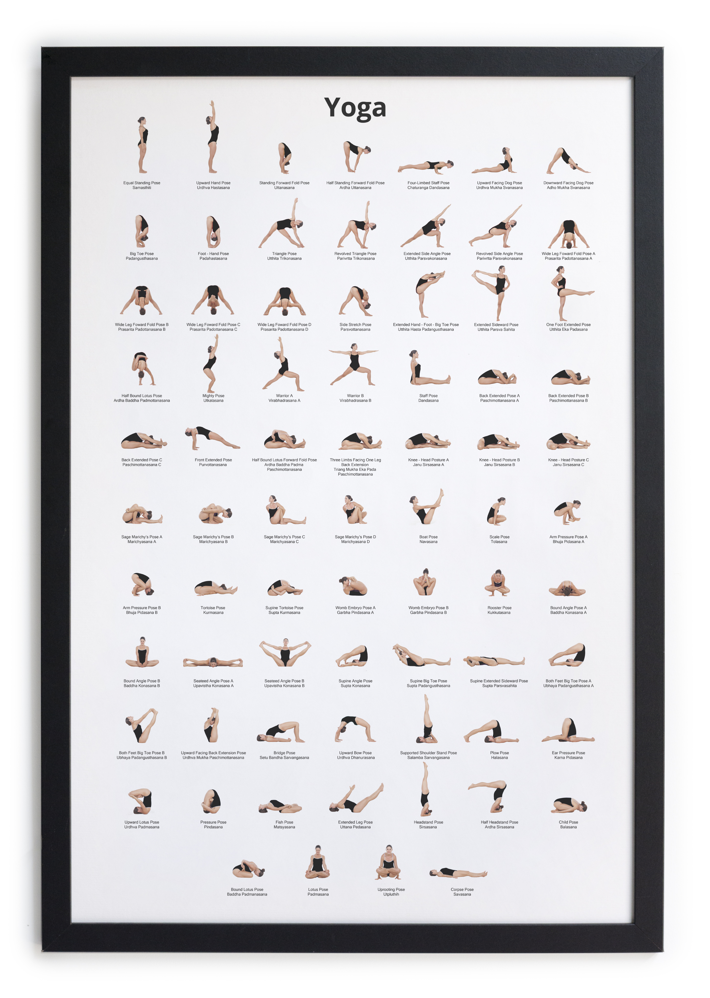 Tableau avec cadre Yoga, REALLY NICE THINGS