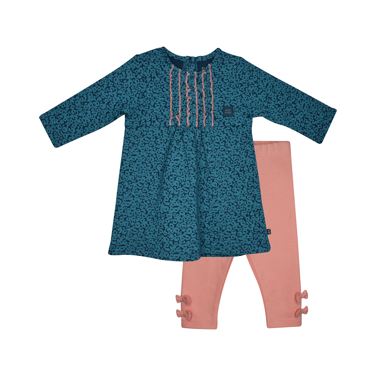 Robe legging inza interlock manches longues bebe, SUCRE D'ORGE
