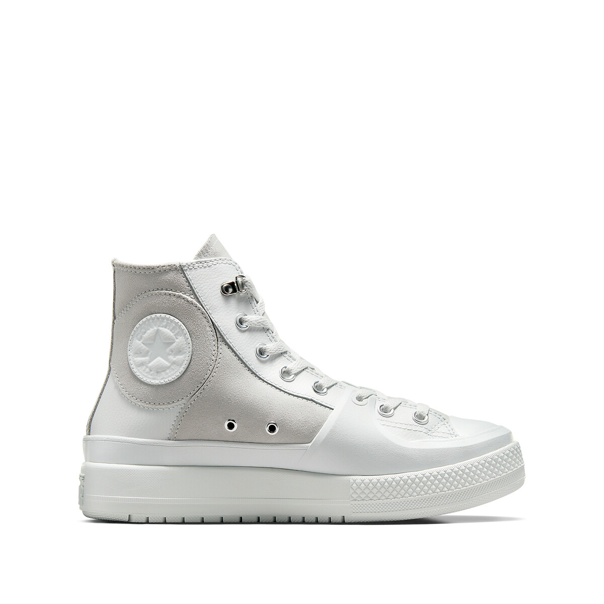 Construct Everyday Essentials Leather High Top Trainers
