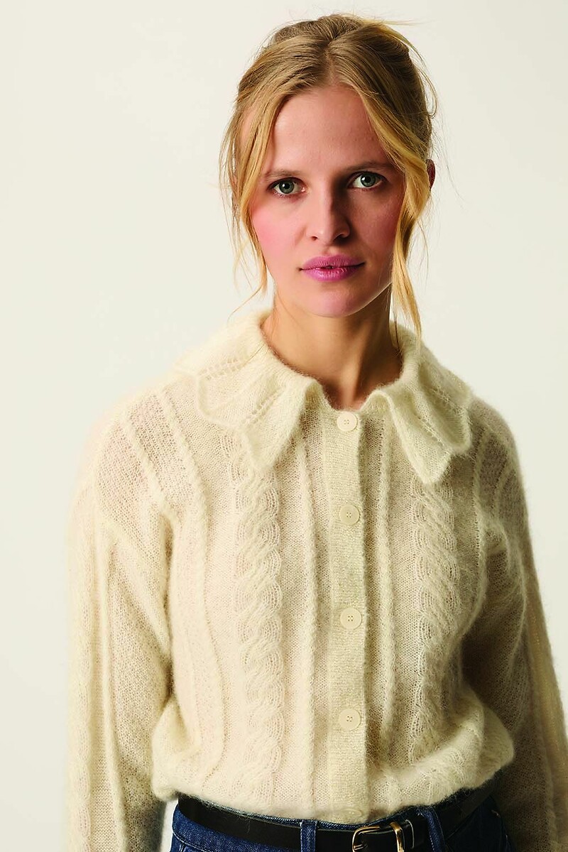 Capucine Cardigan with Peter Pan Collar, DES PETITS HAUTS