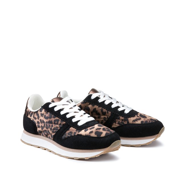 Running sneakers, retro, luipaardprint <span itemprop=
