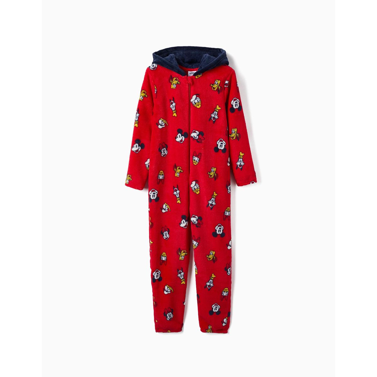 Pijama-grenouillère avec capuche avec oreilles pour garçon 'mickey