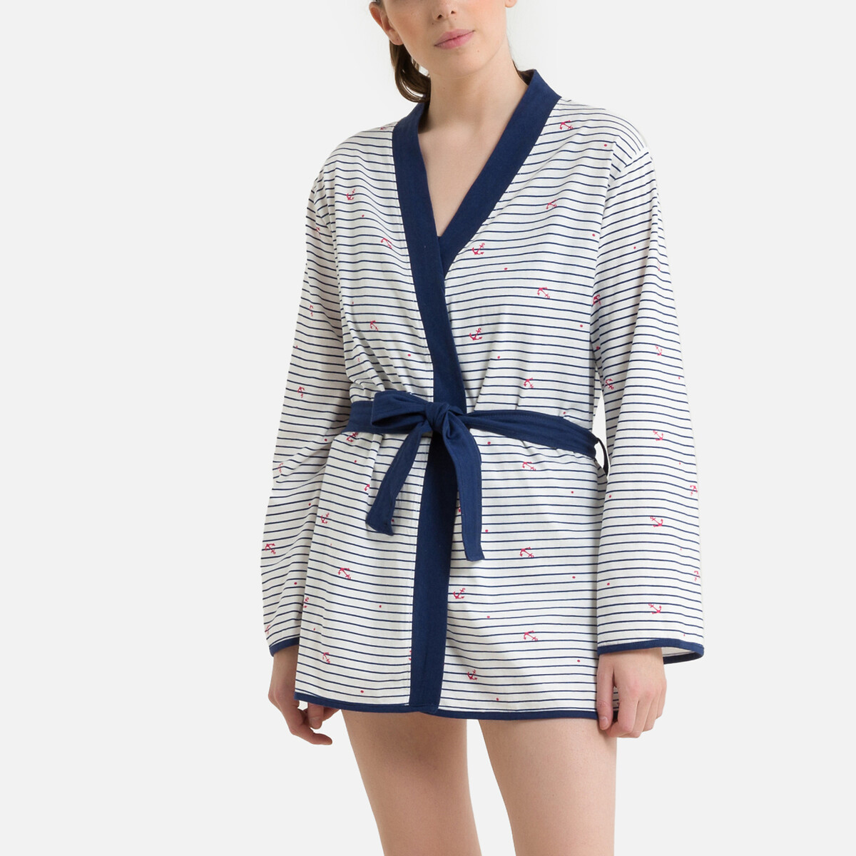 Eau Cotton Kimono Bathrobe