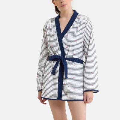 Peignoir kimono en coton, Eau DODO