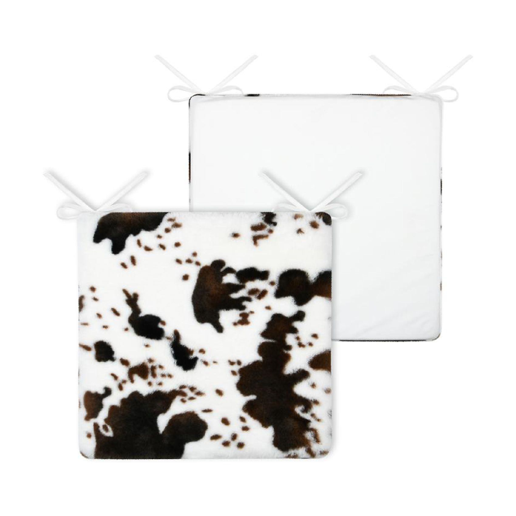 Galette de chaise imitation peau de vache, LOVELY CASA