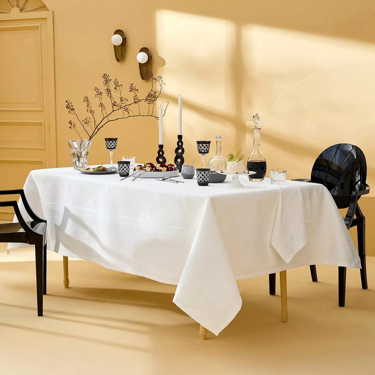 Nappe pur coton antitache LE CERCLE, GARNIER THIEBAUT