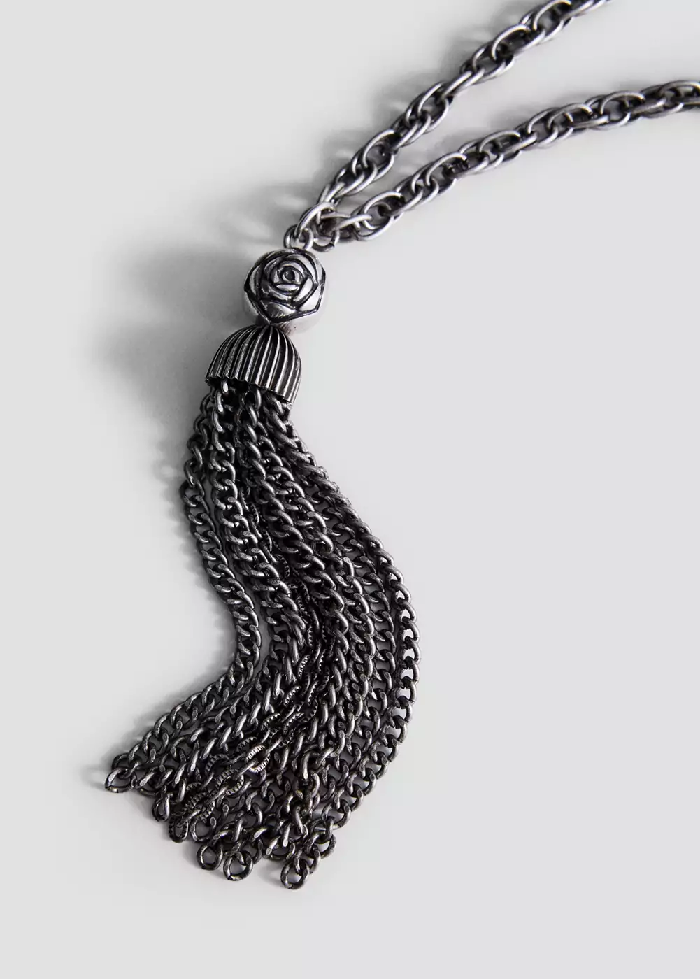 Collier pendentif à détail fleur, MANGO