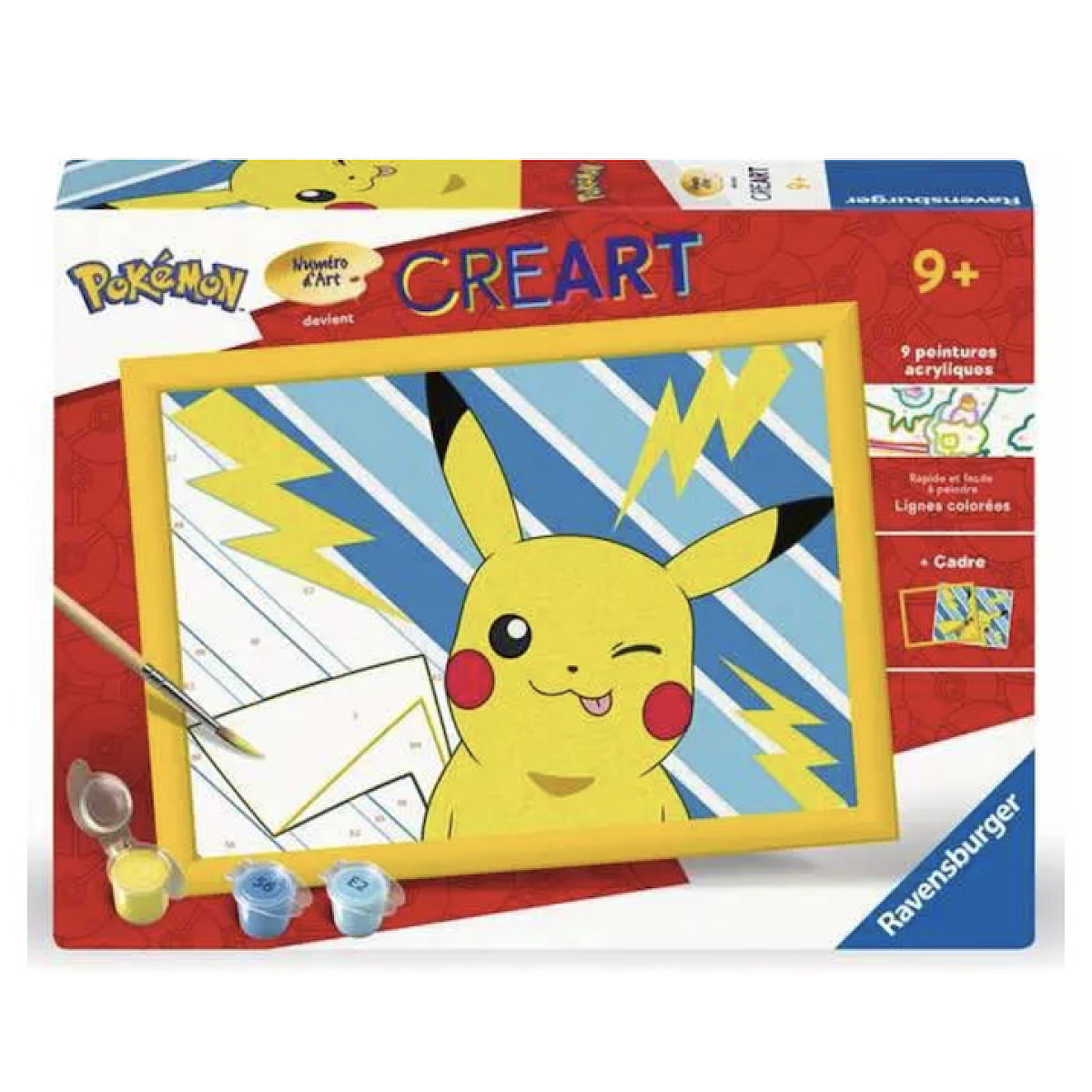 Peinture par numeros - Pikachu - Creart -, RAVENSBURGER