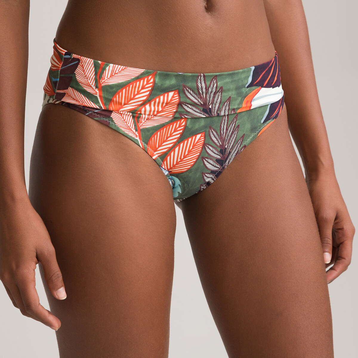 Turn-down bikini tropical print exotic print La Redoute Collections | Redoute