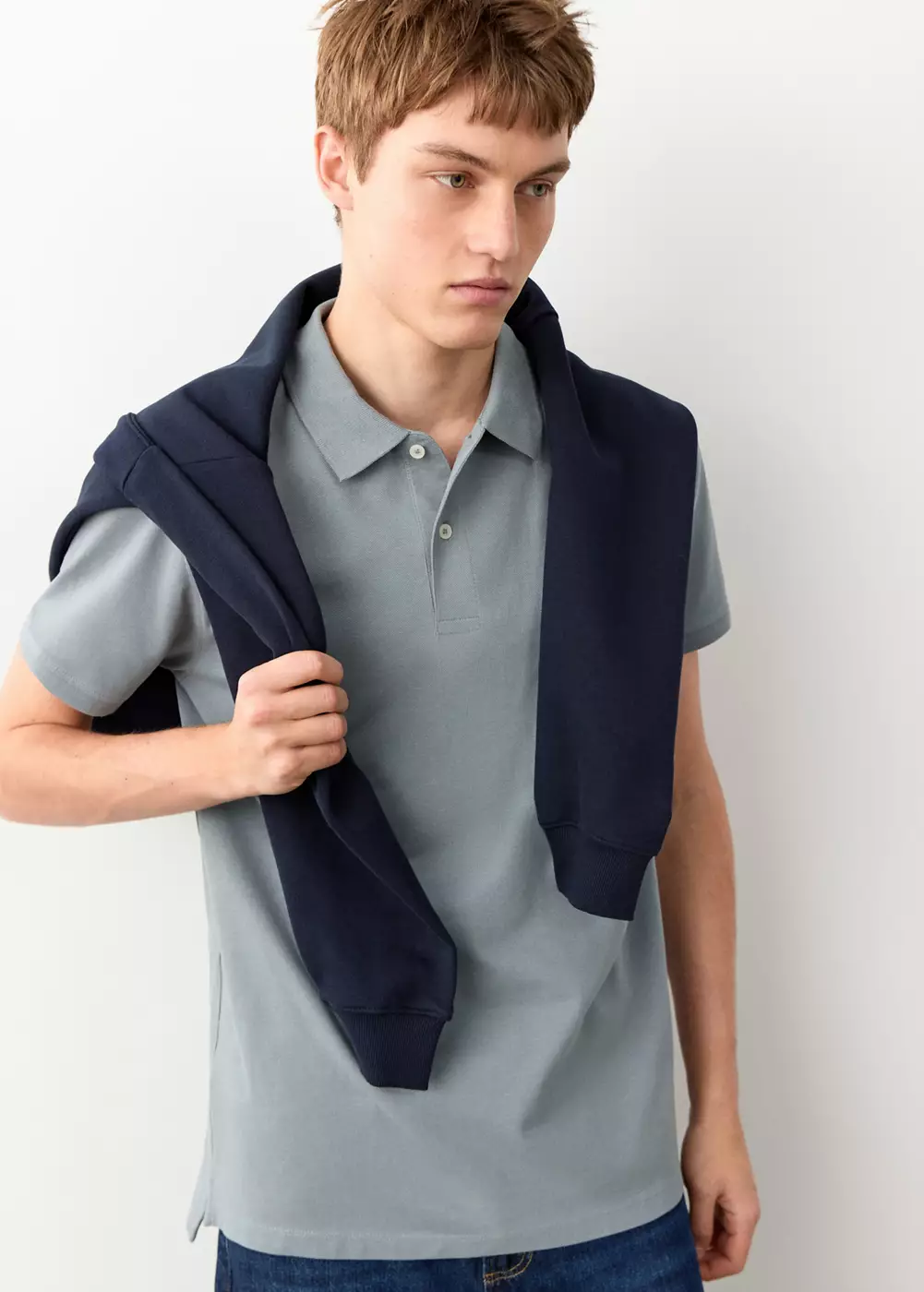Polo coton manches courtes, MANGO TEEN