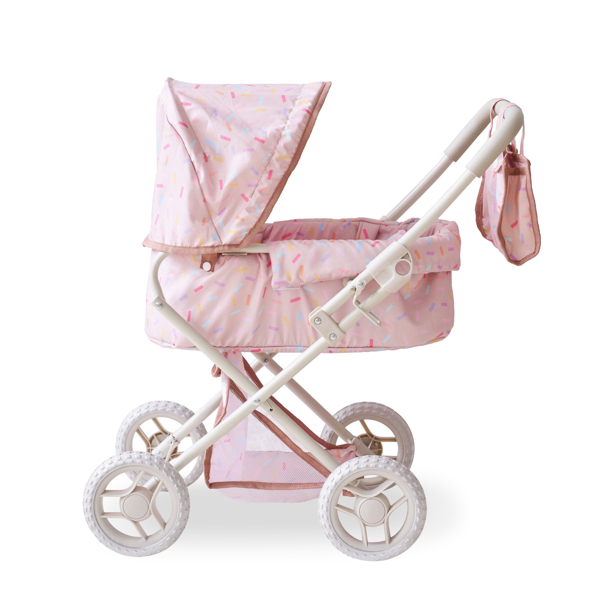 Poussette 2-en-1 classique avec accessoires nacelle et panier, TEAMSON KIDS