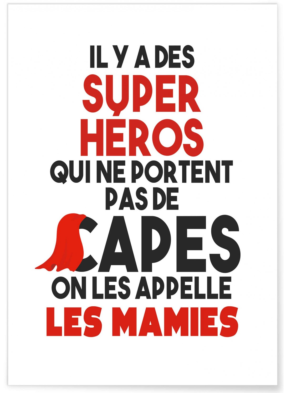 Affiche 'Mamies Super Héros', L'AFFICHERIE