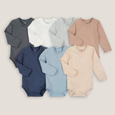 Pack of 7 Bodysuits in Cotton LA REDOUTE COLLECTIONS