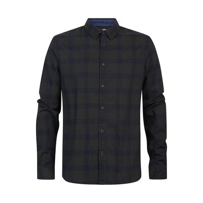 Checked Cotton Shirt with Long Sleeves PETROL INDUSTRIES