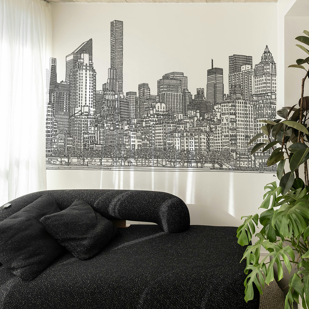 Papier peint panoramique New York Upper East Side, 300 x 250cm, ACTE DECO