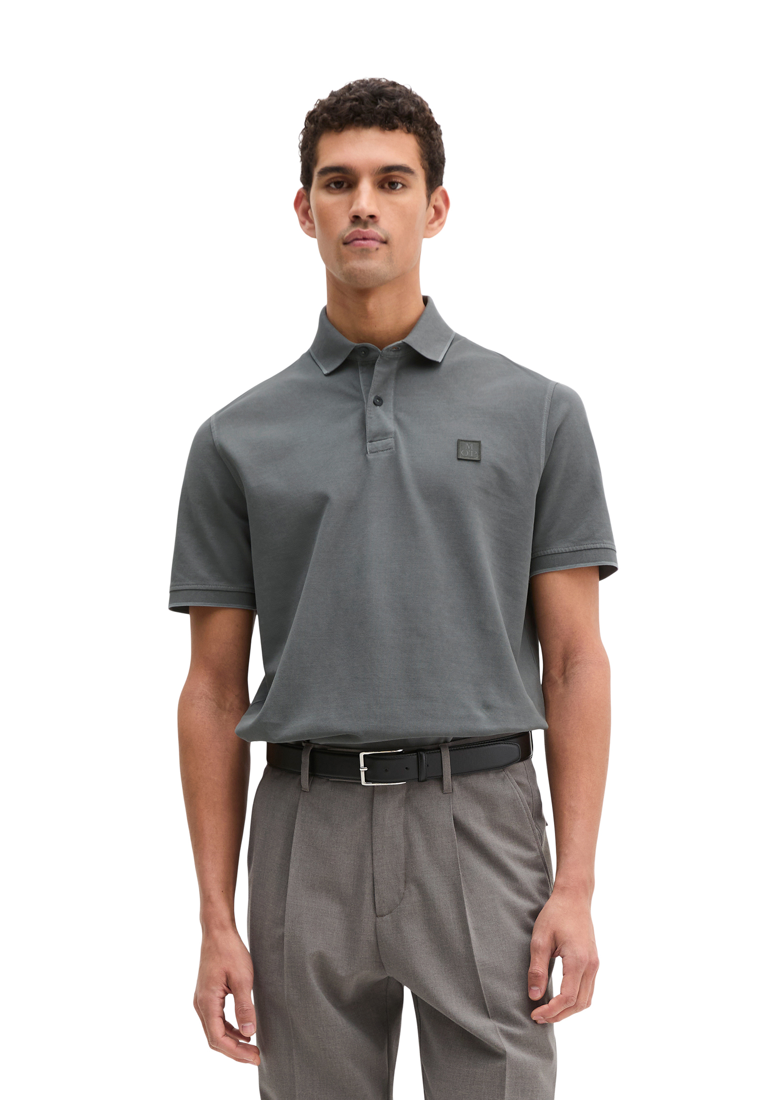 Polo Piqué Garment-dyed régulier en pur coton bio, MARC O'POLO