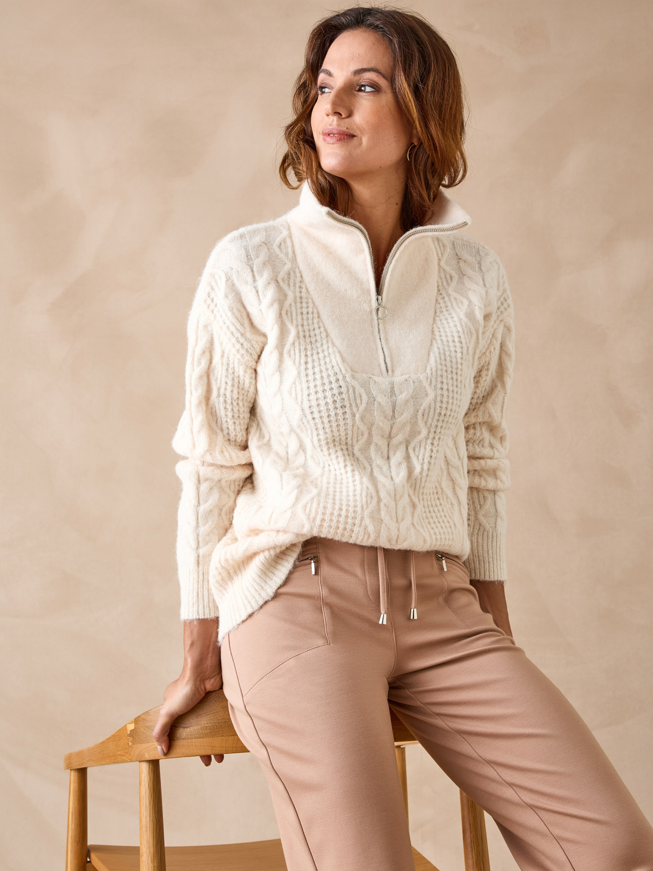 Pull maille fantaisie col camionneur, DAXON