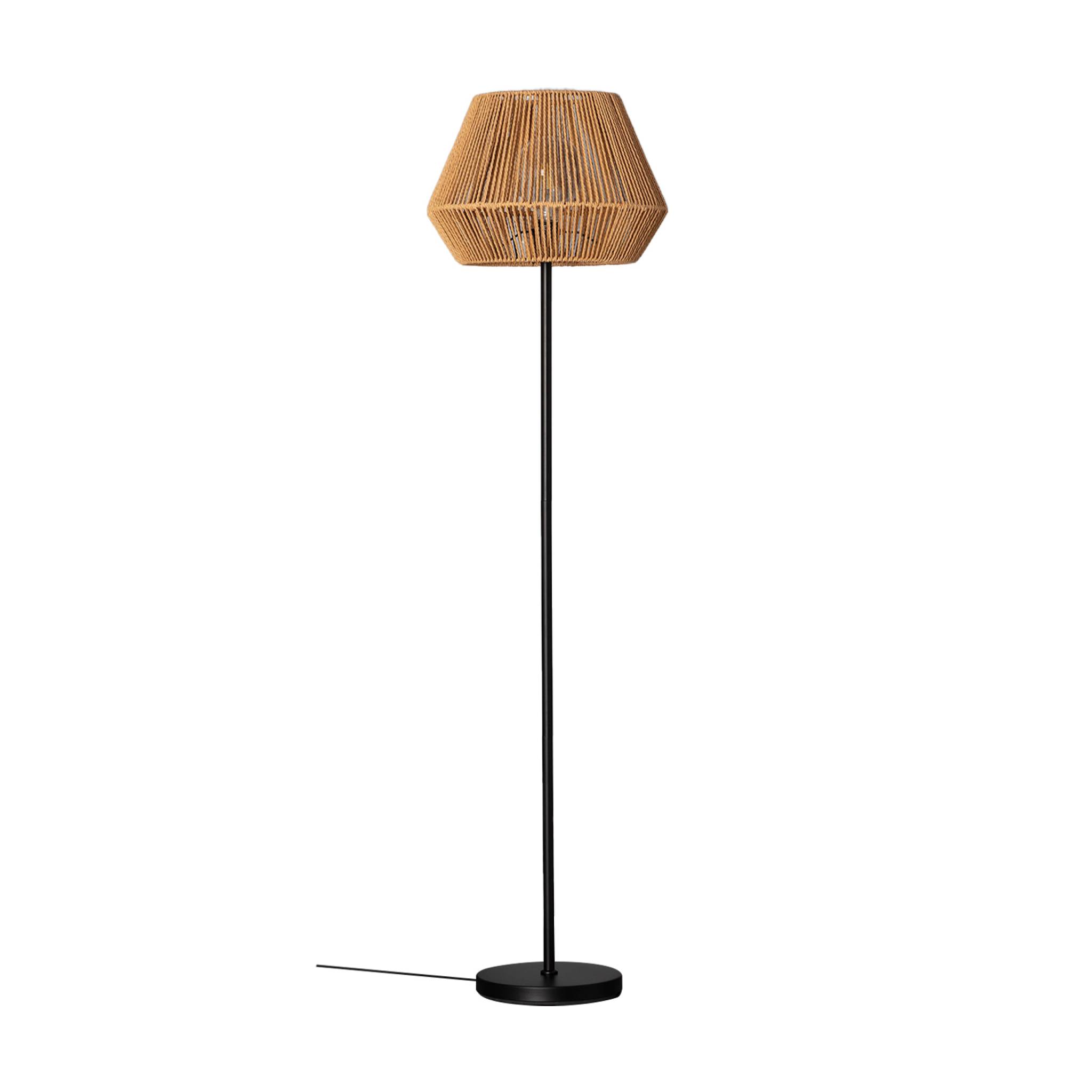 Lampadaire intérieur effet rotin H 150cm GABIN, SWEEEK