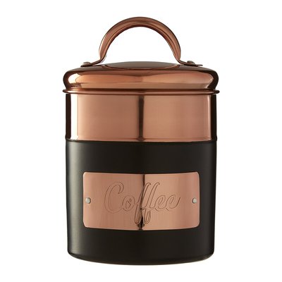 Coffee Canister in Charcoal/Copper SO'HOME