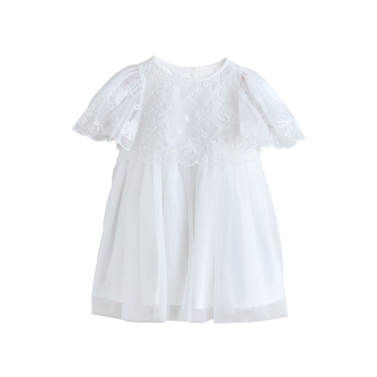 Robe de cérémonie en mesh brodé, NEXT