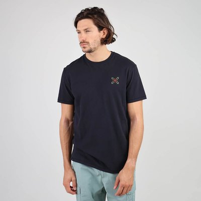 Tabula Logo Print T-Shirt in Cotton with Short Sleeves OXBOW