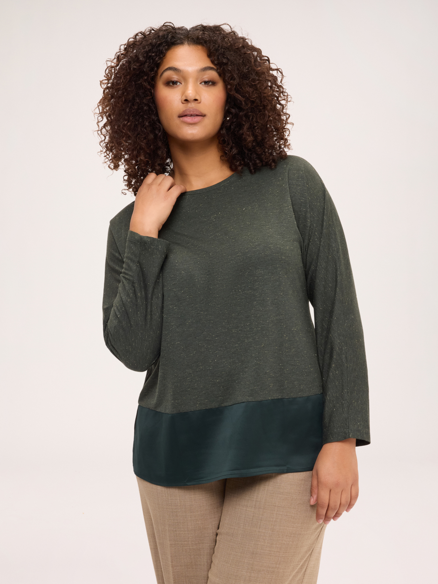 T-shirt bimatière, FIORELLA RUBINO