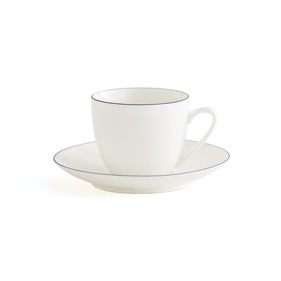 Set of 4 Malo Porcelain Tea Cups & Saucers LA REDOUTE INTERIEURS