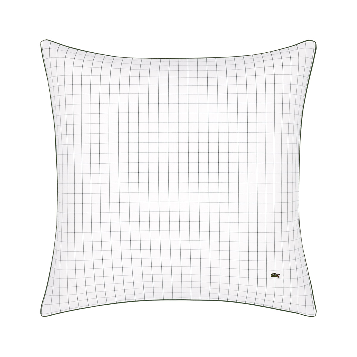 Taie d'oreiller en percale de coton, L TENNIS NET, LACOSTE HOME