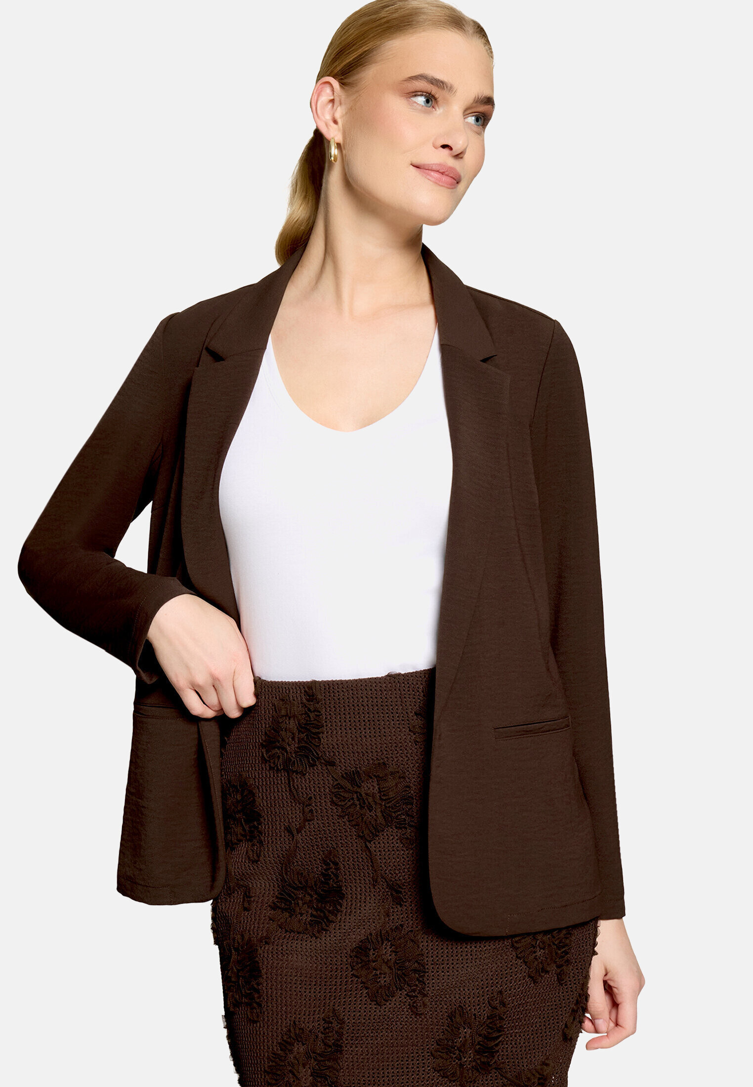 Blazer casual de coupe droite, ZERO