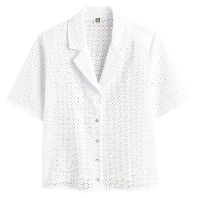 Chemisier col tailleur, en broderie anglaise LA REDOUTE COLLECTIONS