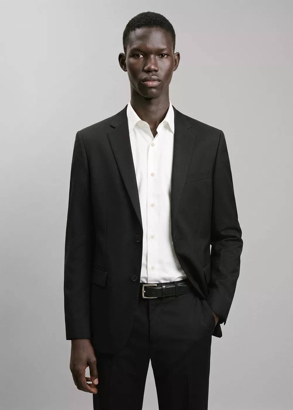 Blazer droit avec poches à rabat, MANGO TEEN