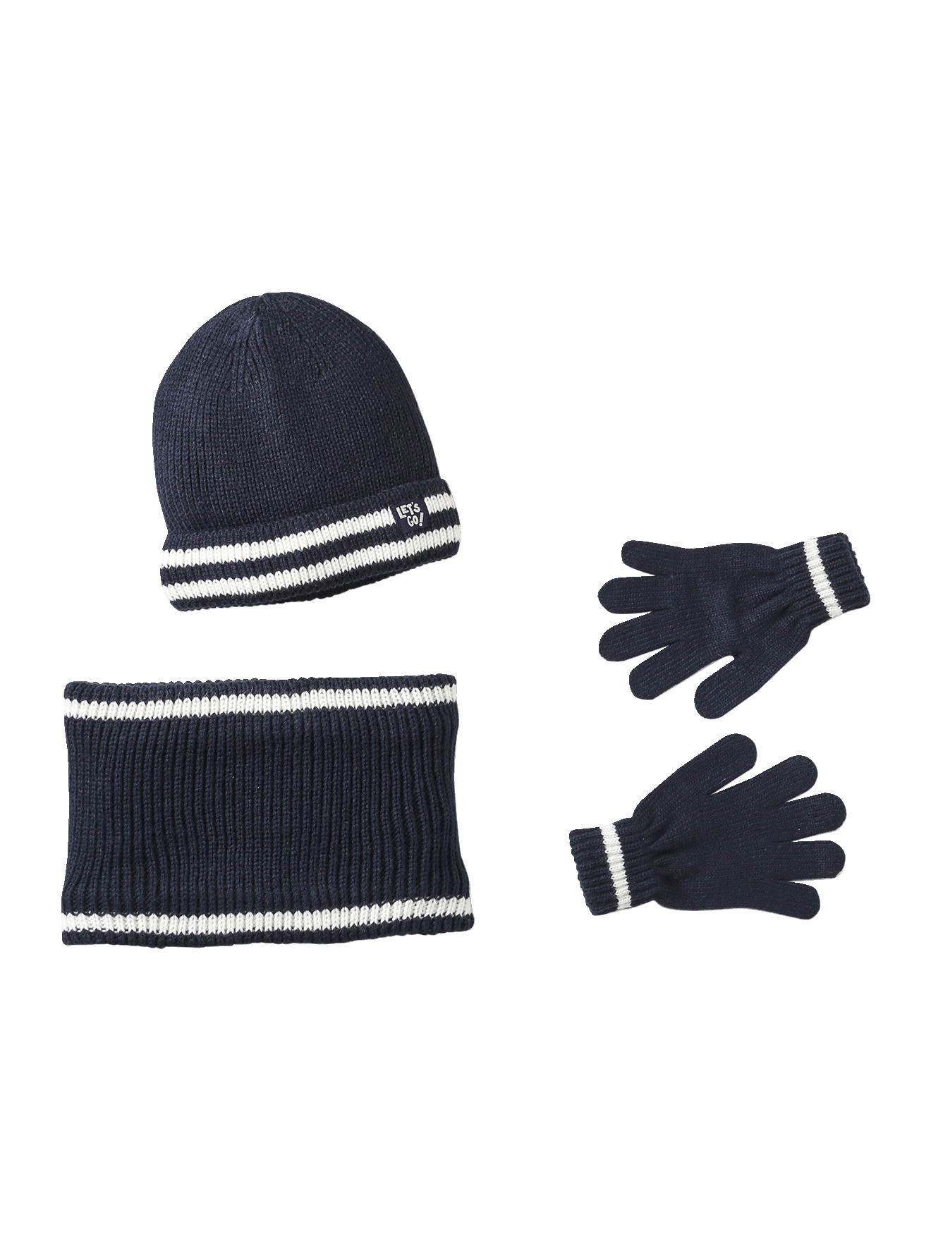 Ensemble bonnet, snood et gants, VERTBAUDET