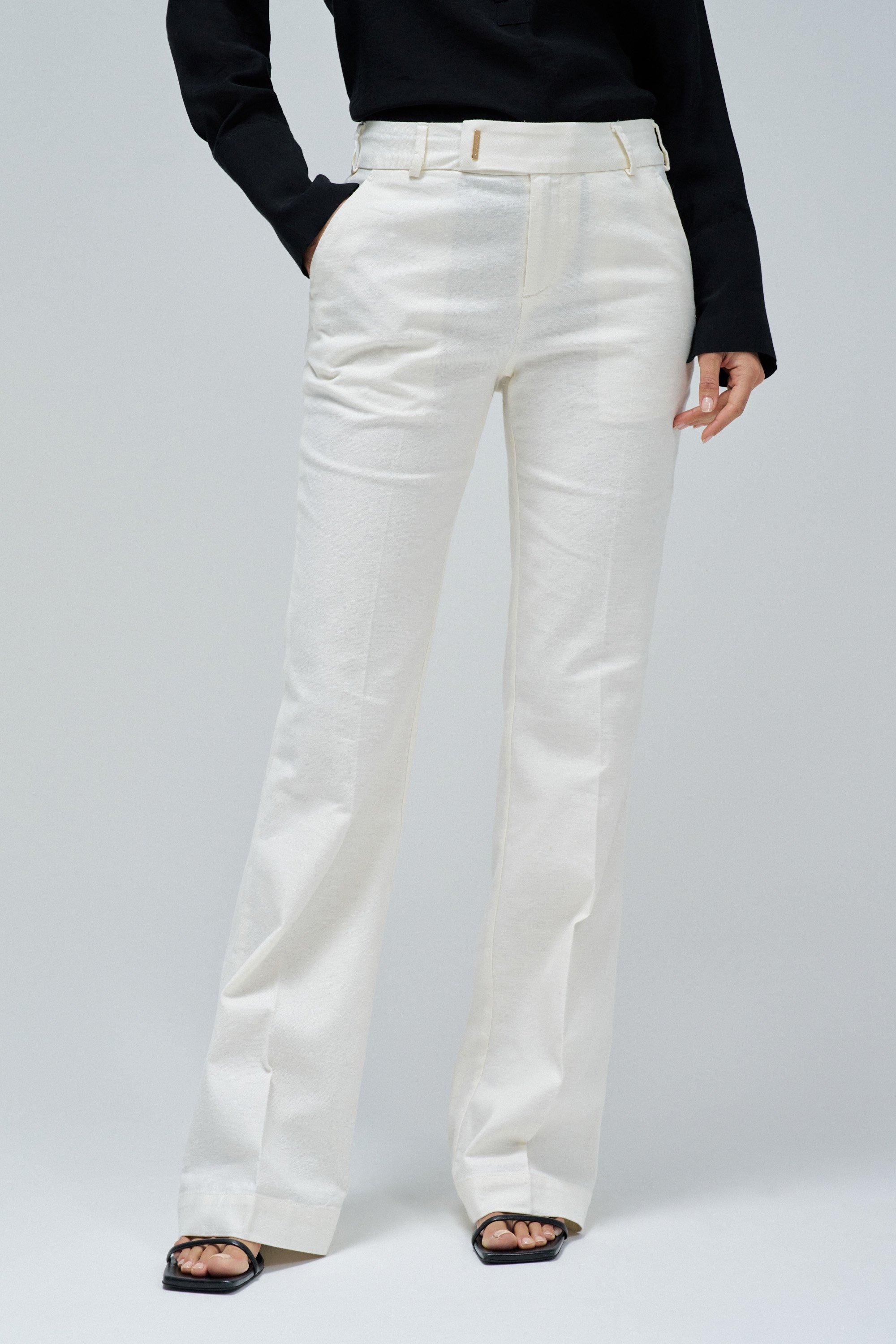 CHINO FLARE EN LIN, SALSA JEANS