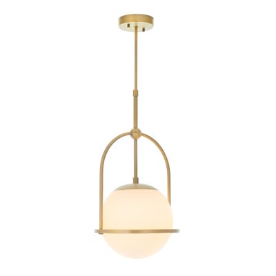 Dimmable White Glass Pendant Light SO'HOME