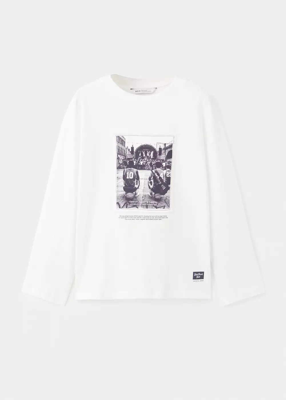 T-shirt imprimé oversize grande taille, MANGO KIDS