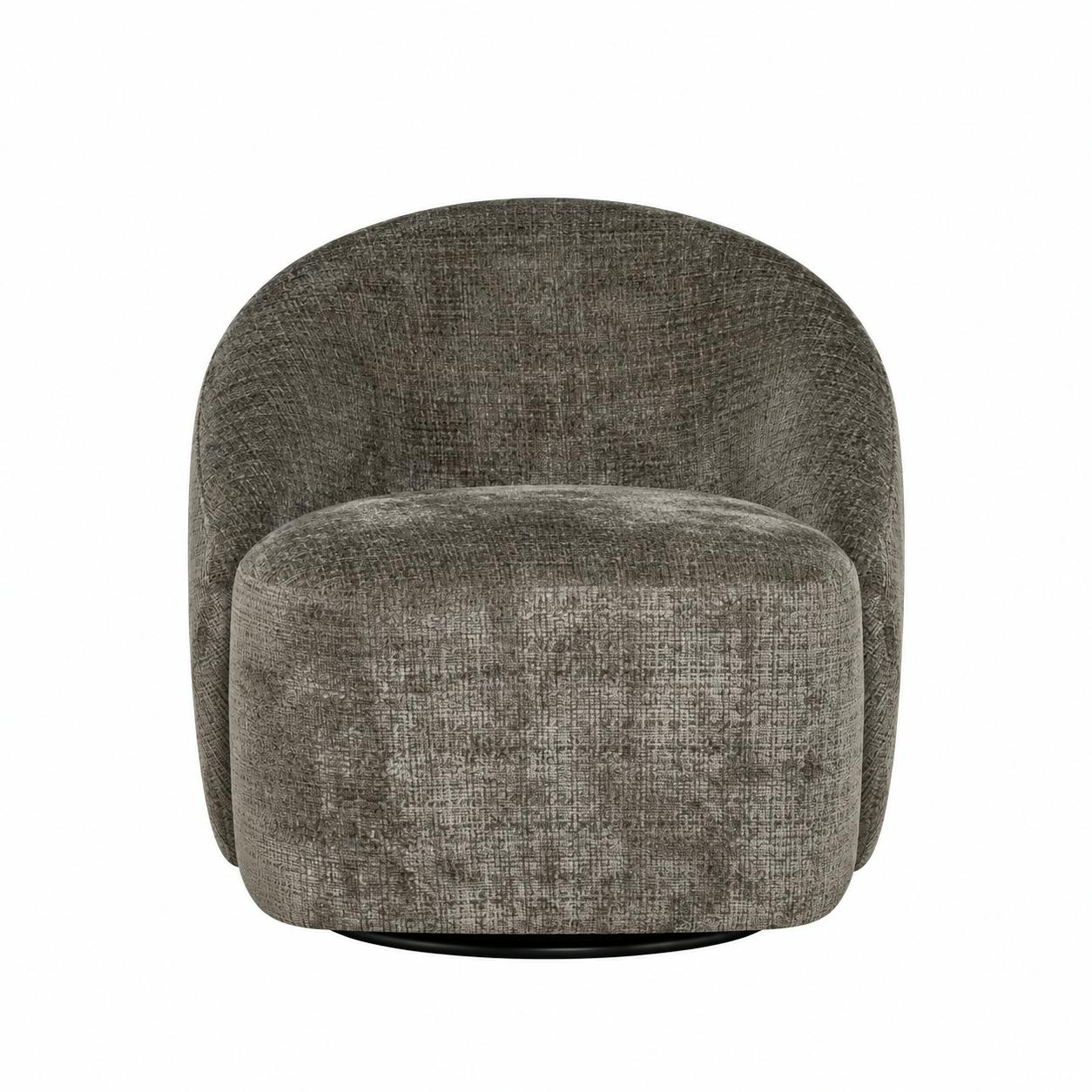 Fauteuil pivotant en tissu doux - IENA, PIER IMPORT