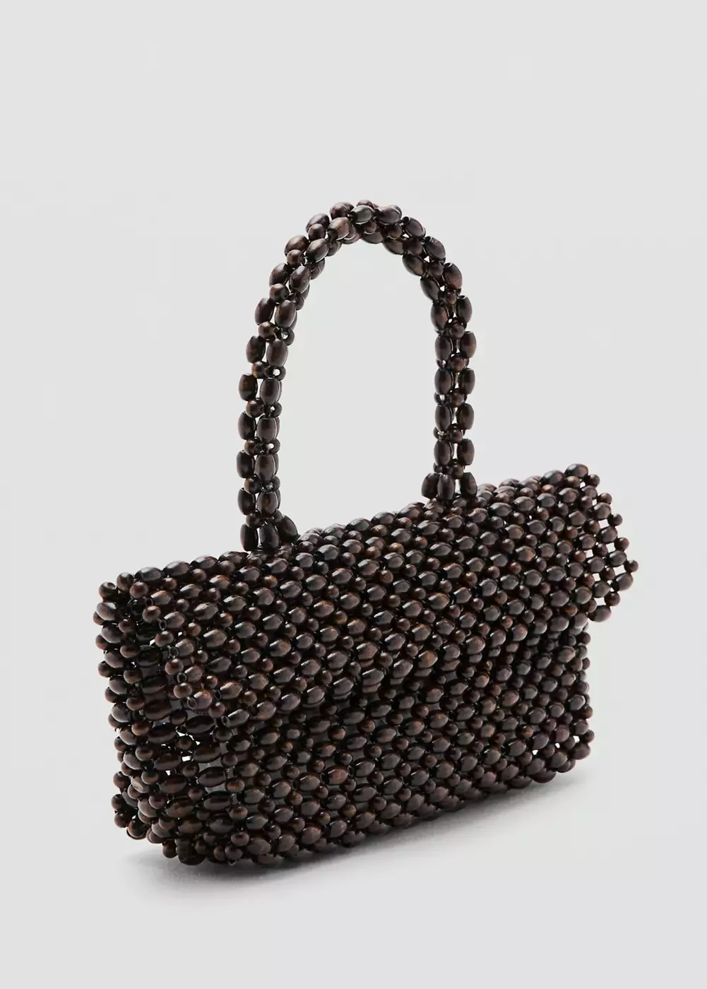 Sac porté main fibre naturelle, MANGO