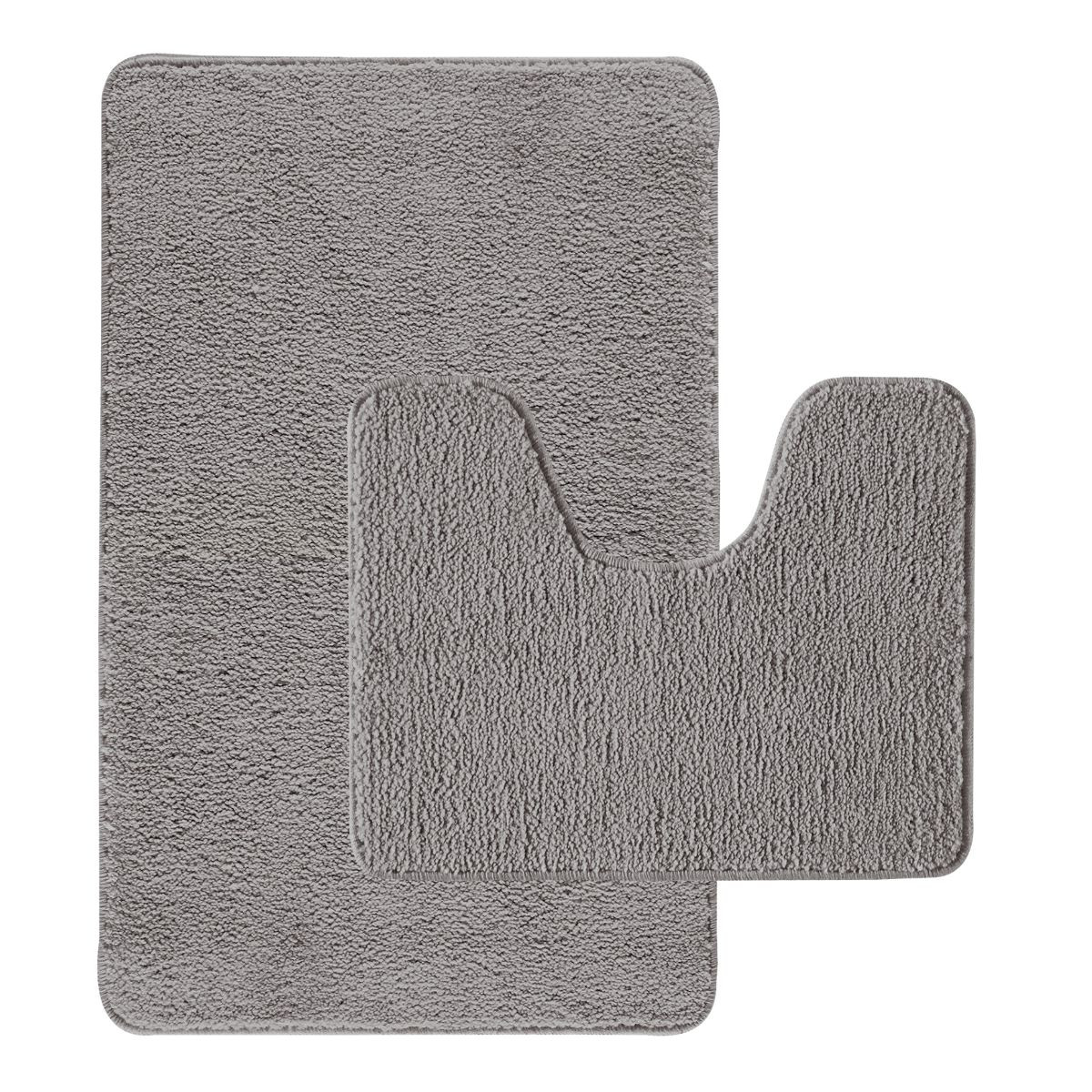 Lot de 2 tapis de bain polyester 50x80cm + contour 50x40cm POLYNESIE, GUY LEVASSEUR