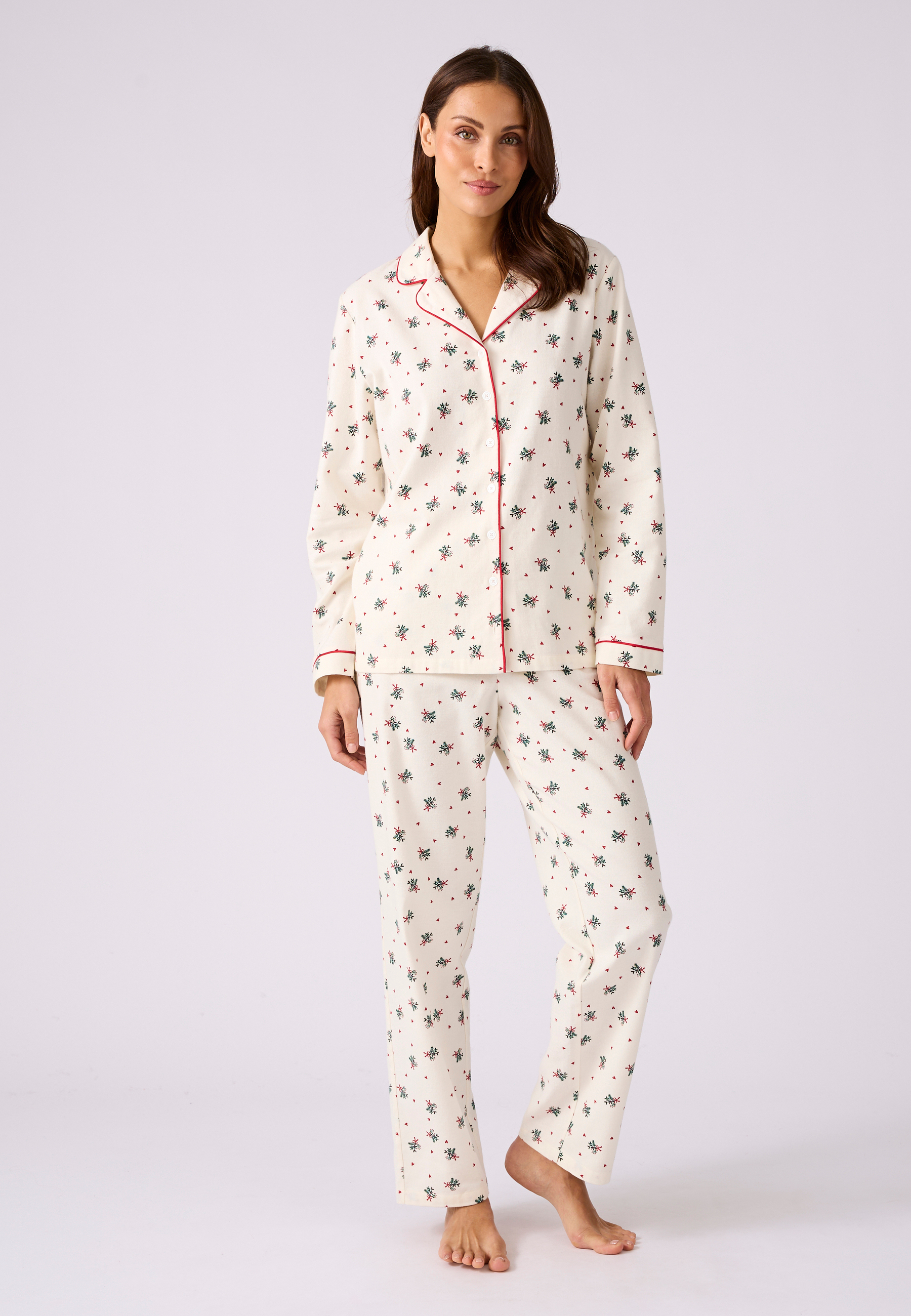 Pyjama pur coton en flanelle, DAMART