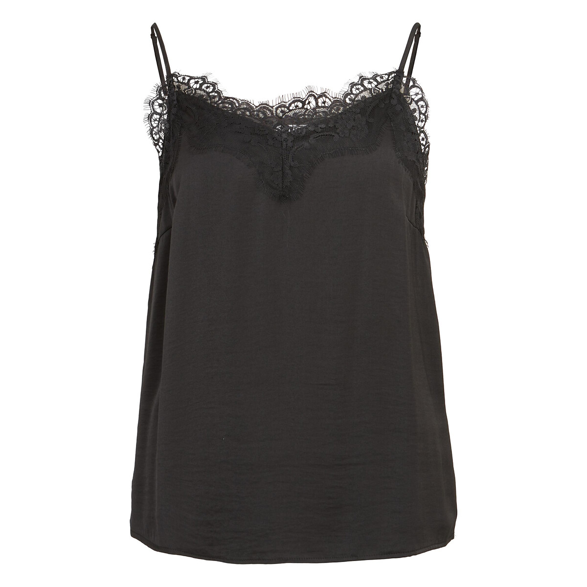 Image of Cami with Lacy V-Neck