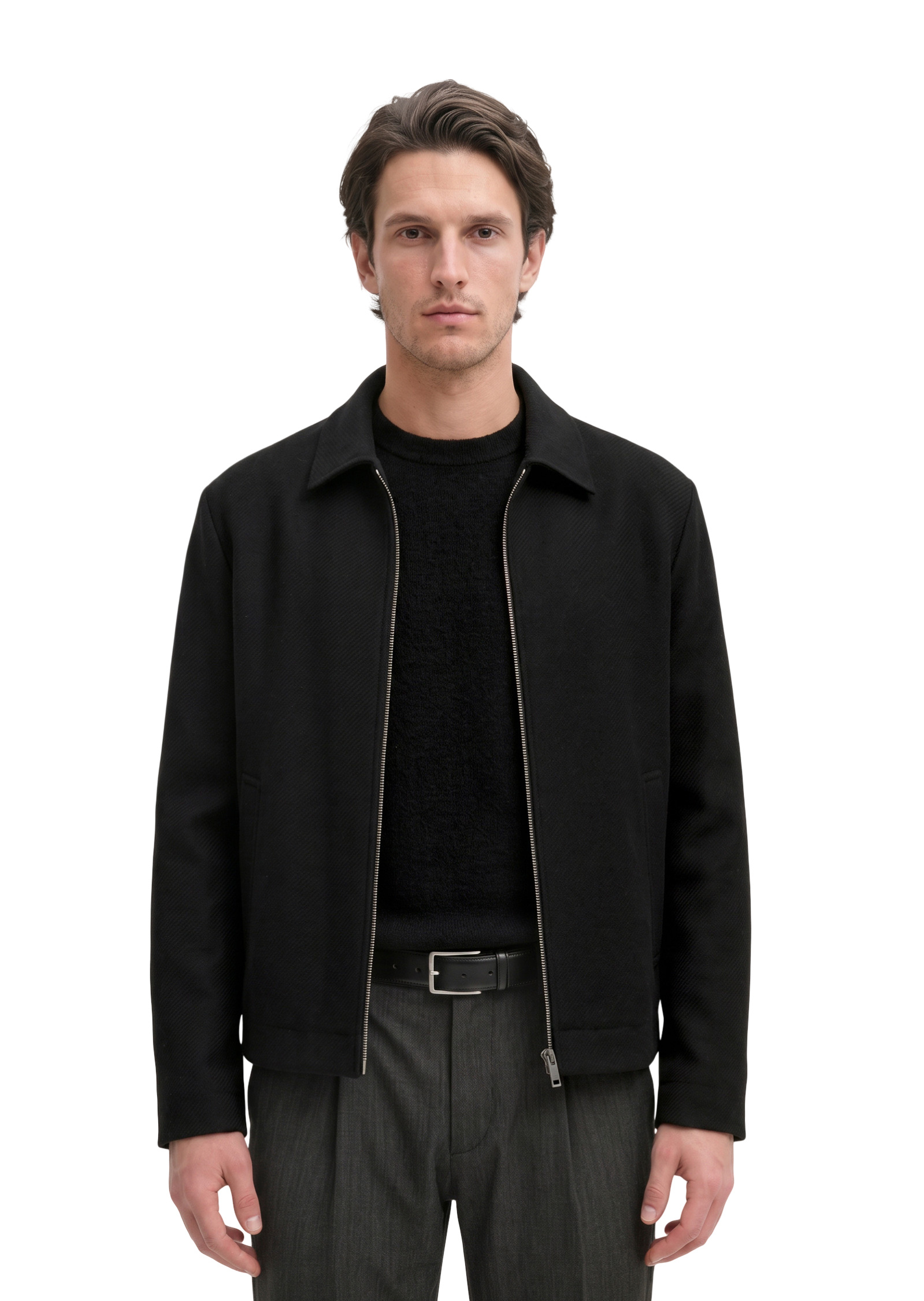 Veste en laine coupe classique en mélange de laine vierge douce, MARC O'POLO