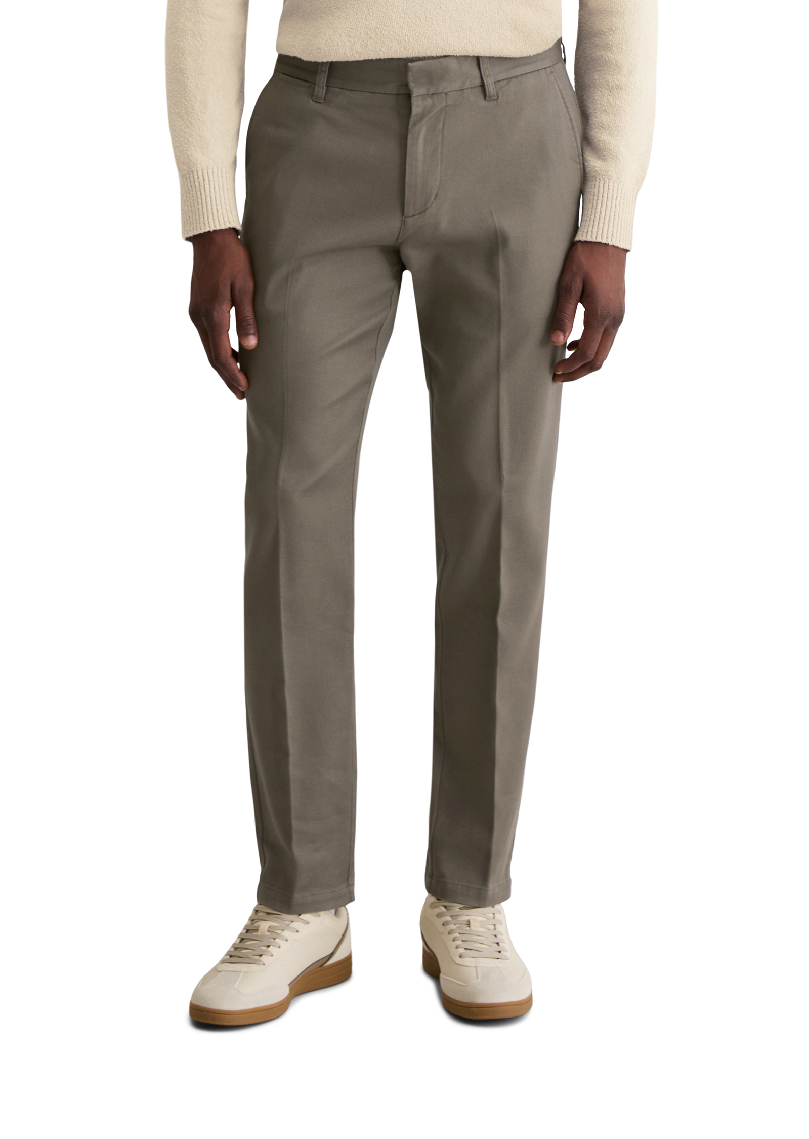 Chino modèle Osby conique en doux mélange de coton bio et de lyocell, MARC O'POLO