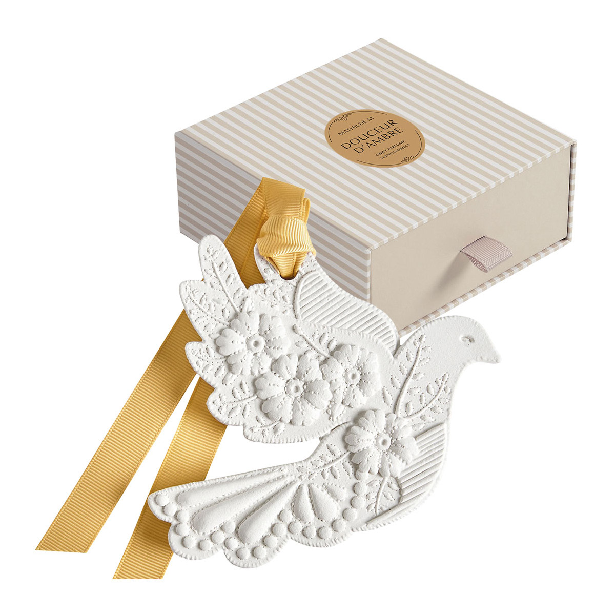 Décor parfumé Colombe en Fleurs - DOUCEUR D'AMBRE, MATHILDE M
