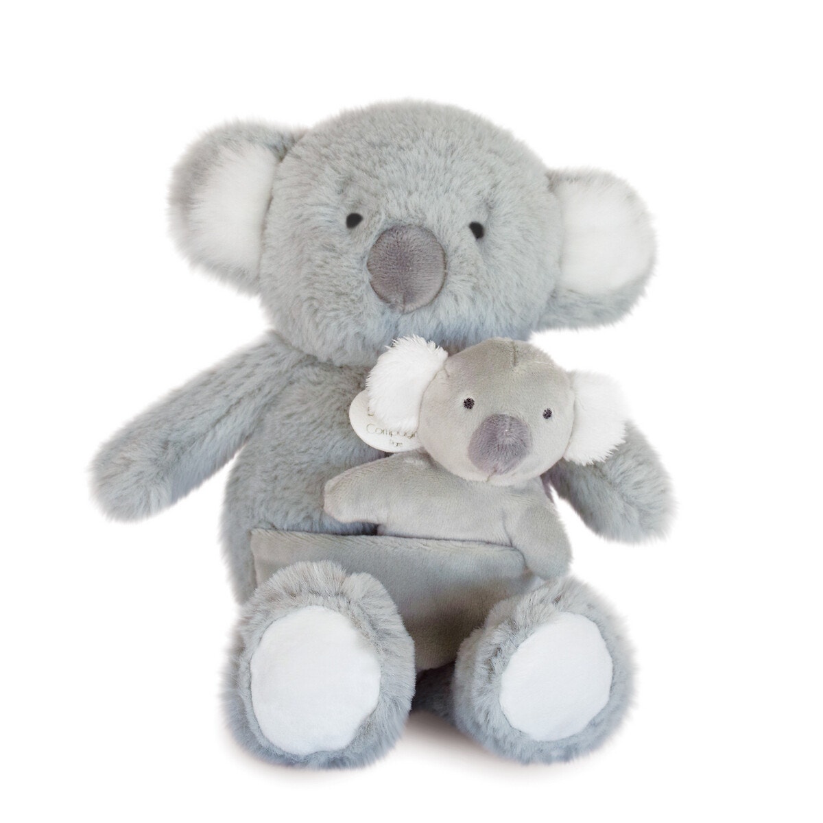 Peluche bébé pantin yoca le koala avec bébé + anneau de dentition de Doudou  et compagnie sur allobébé