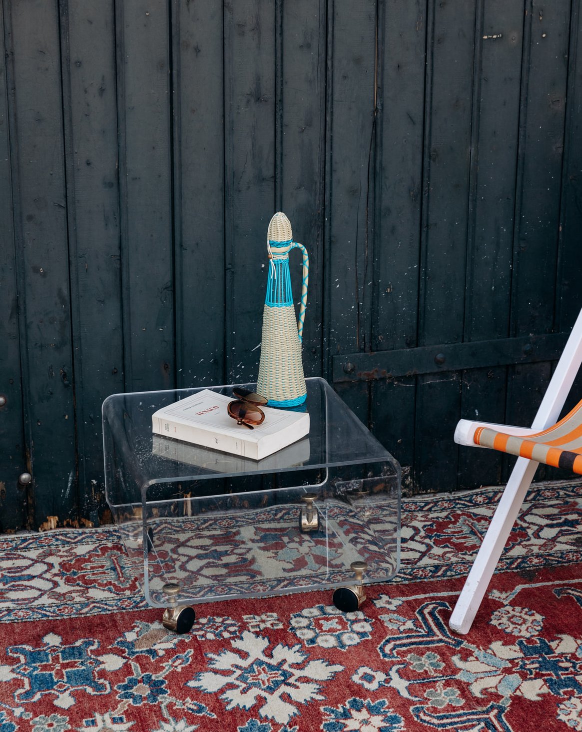 Table d'appoint en plexiglass Hanna N°460 - Bon état, DEBONGOUT